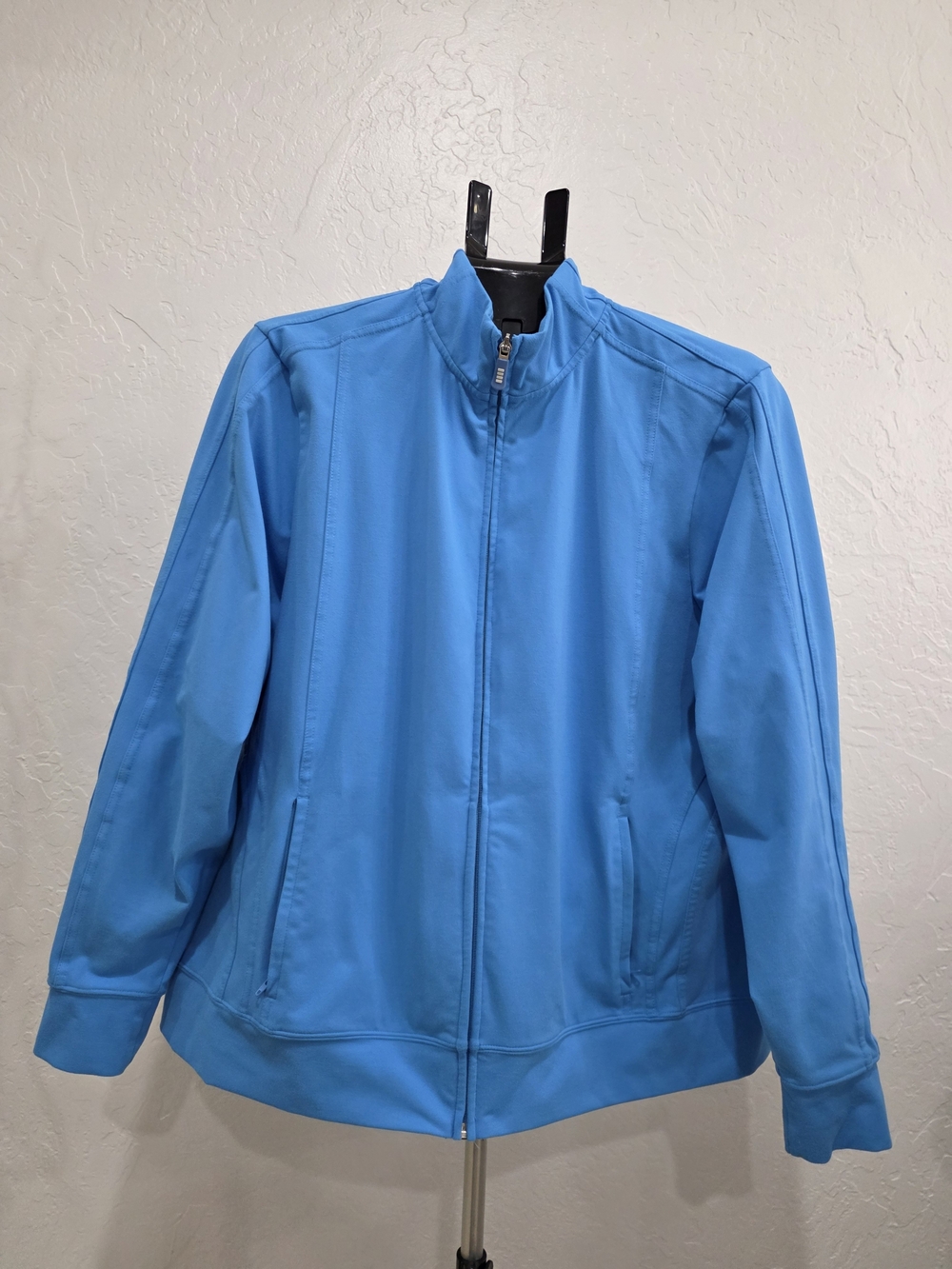 Lands' End Bright Blue Lightweight Women's Zip Jacket
